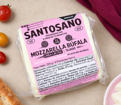 Mozzarella 100% Búfala x 225 g Tajado