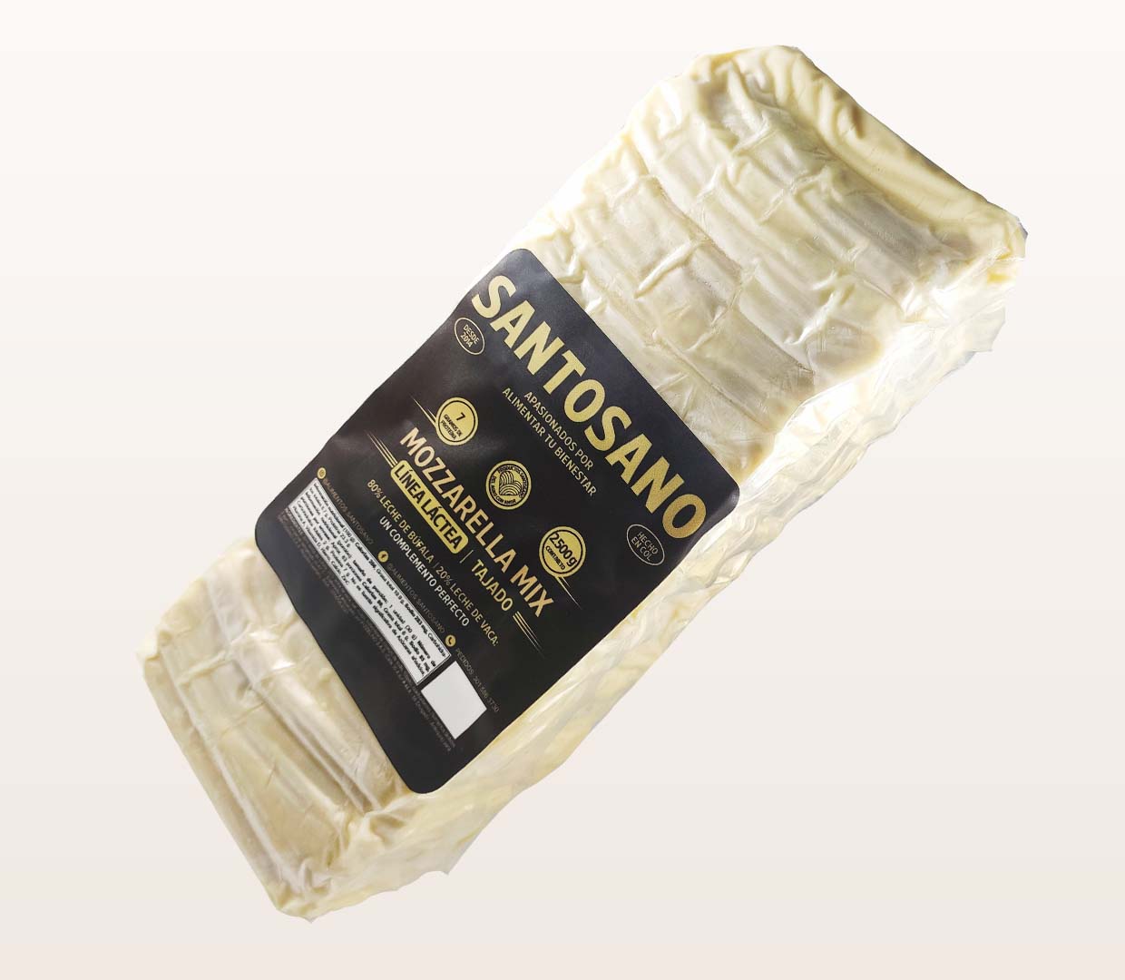Bloque Mozzarella Mix Tajado x 2500 g