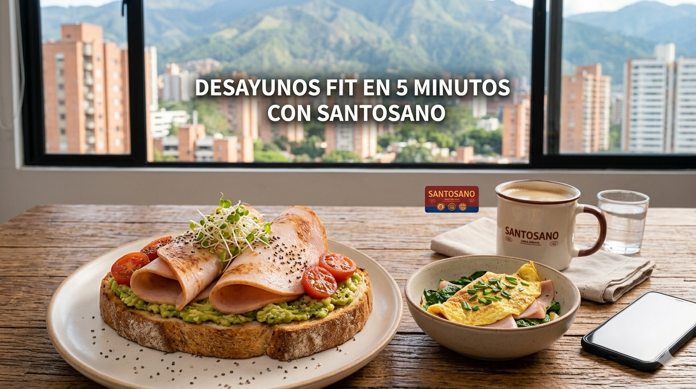 Desayunos Fit en 5 Minutos: Tu Mañana en Medellín con Santosano