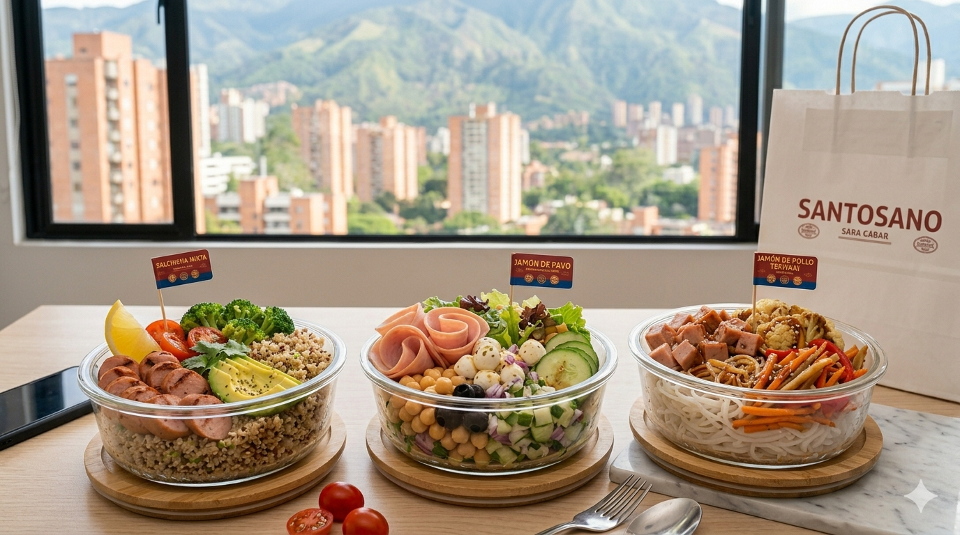 Transforma tus almuerzos: 3 bowls saludables con proteína cárnica Santosano