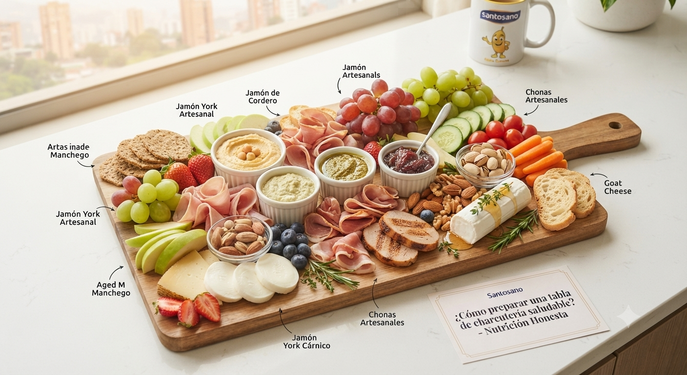 🧀 Cómo preparar una tabla de charcutería saludable que sorprenda a todos tus invitados
