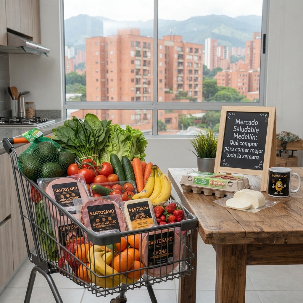 🛒 Mercado saludable en Medellín: qué comprar para comer mejor toda la semana